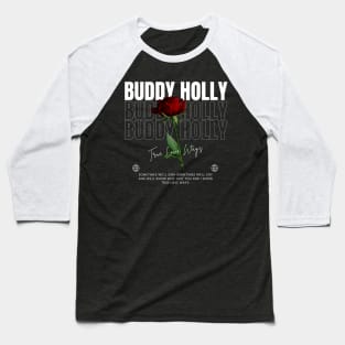 Buddy Holly // Flower Baseball T-Shirt